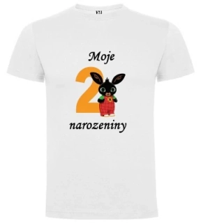 Narozeninové tričko zajíc